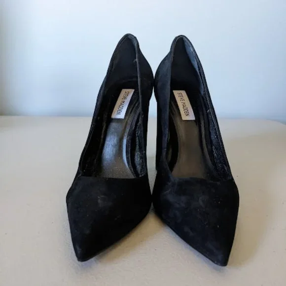 Steve Madden Shoes Prance Black Nubuck By Steve Madden Suede